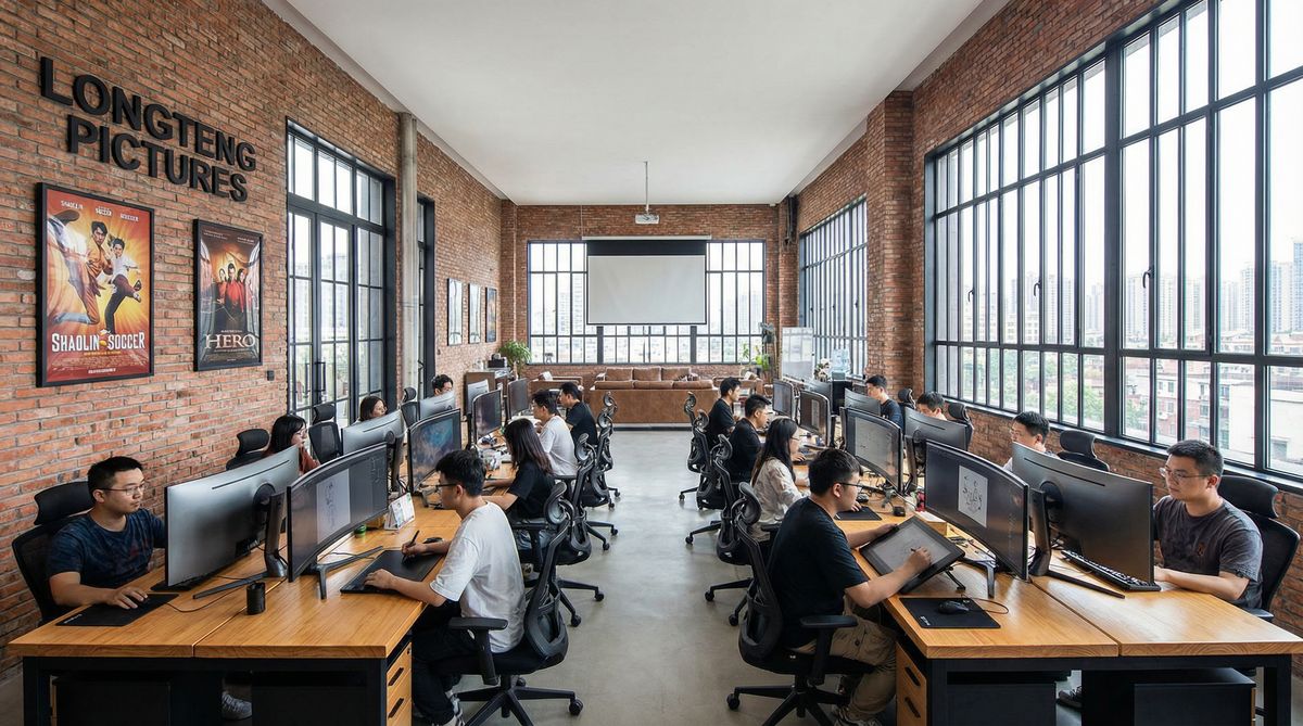 透明睡衣影视传媒公司办公室